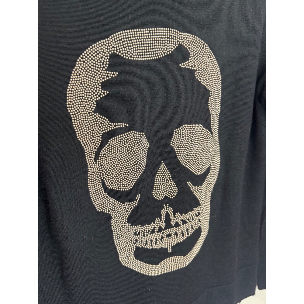 Zadig & Voltaire Miss Bis Embellished Cashmere Sweater Black sz M - Picture 2 of 6